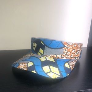African print visor